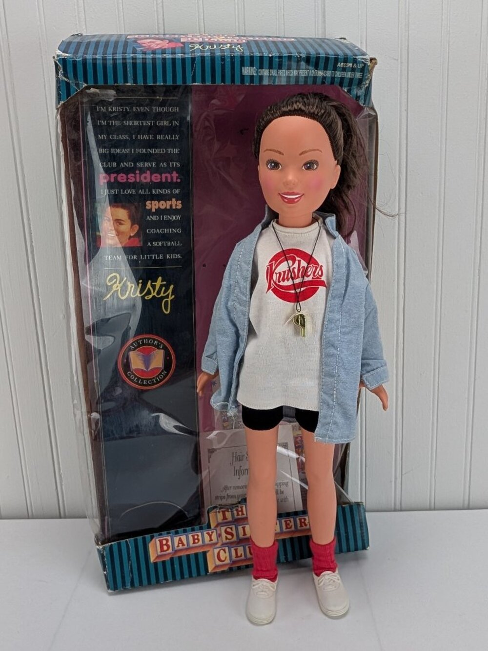 Vintage Kenner Kristy Doll 18" Babysitter Club 1993 Author's Collection in Box